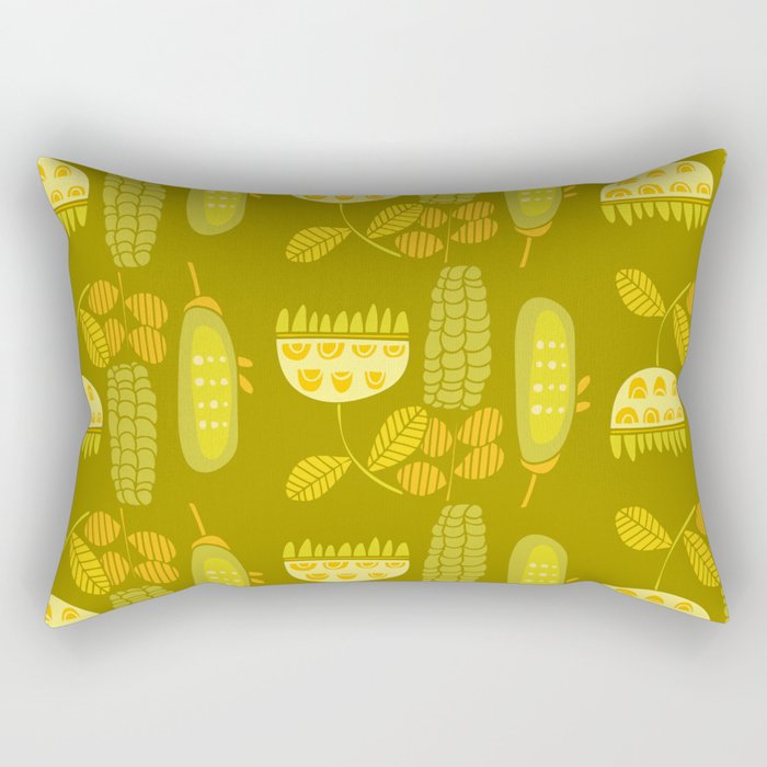 Autumn harvest wildflowers Rectangular Pillow