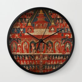 Buddhist Deity Rato Macchendranath Temple Nepal Wall Clock