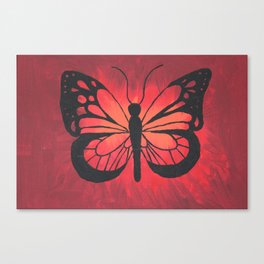 Butterfly Acrylic Painting Canvas Print By Alexispassmore Society6