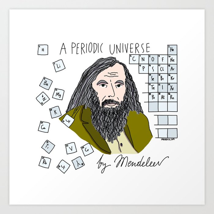 Physics - Mendeleev Art Print