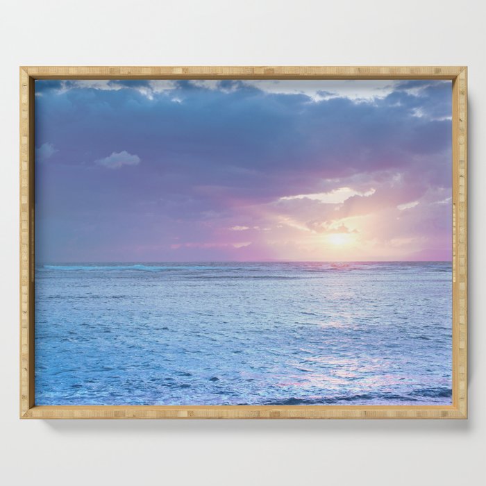 Sea Sky Sunset Serving Tray