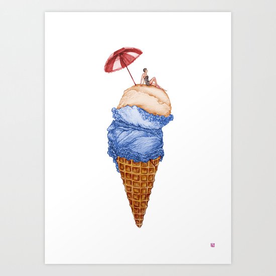Summer Vacation Art Print