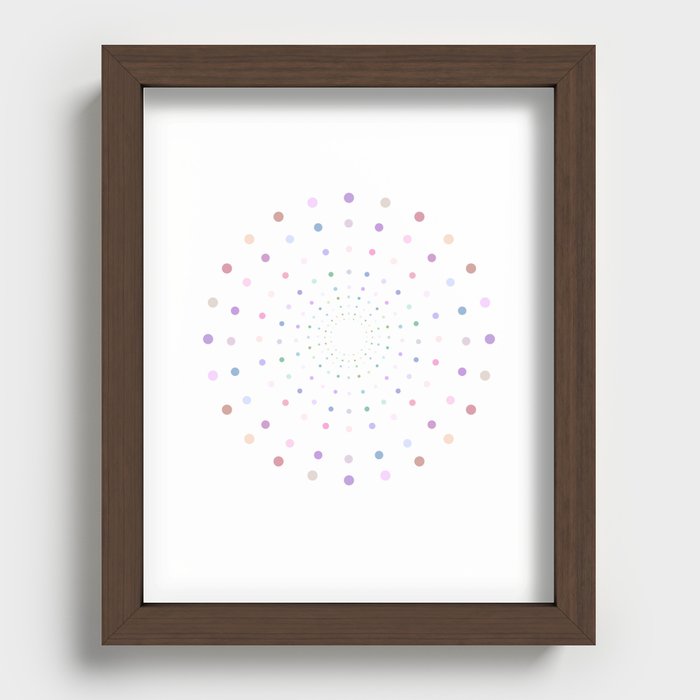 Joyful Dots Recessed Framed Print