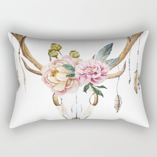 Animal Skull 09 Rectangular Pillow