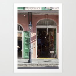 New Orleans Lampost on Royal Art Print