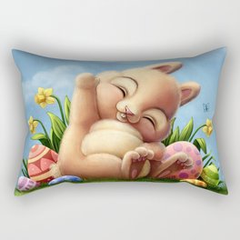 A little Easter bunny Rectangular Pillow