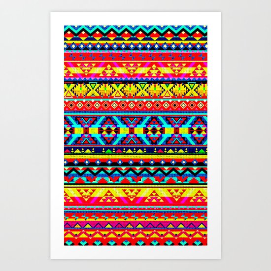 Aztec Style 2 Art Print