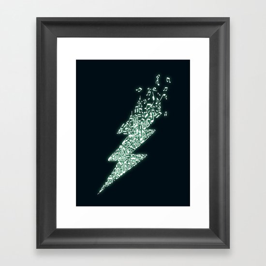 Electro music Framed Art Print