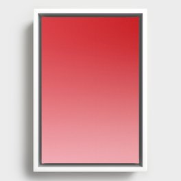28  Red Gradient Aesthetic 220521 Valourine Digital  Framed Canvas