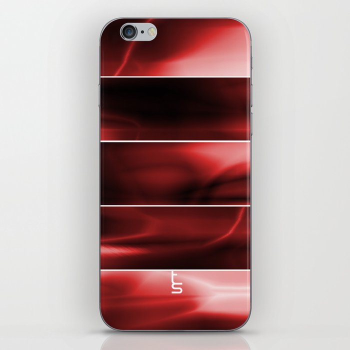 Red Plasma Storm (Five Panels Series) iPhone Skin