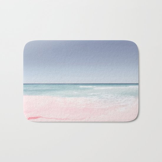 Pastel ocean waves Bath Mat
