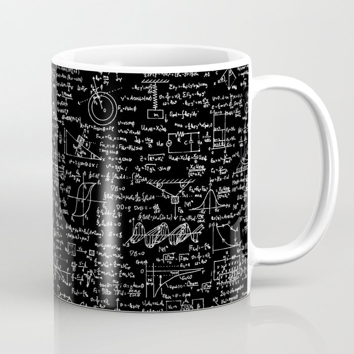 Physics Equations on Chalkboard Coffee Mug