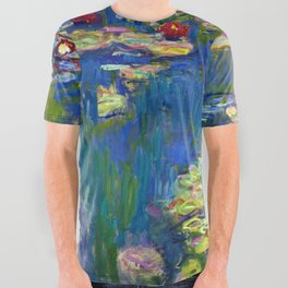 Claude Monet "Water lilies" (12) All Over Graphic Tee
