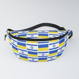 Mix of flag : Israel and Ukraine Fanny Pack