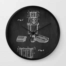 Microphone chalkboard patent Wall Clock