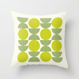 spring line geometrical pattern Throw Pillow