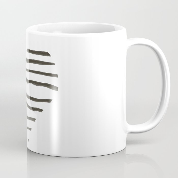 Striped Heart  Coffee Mug