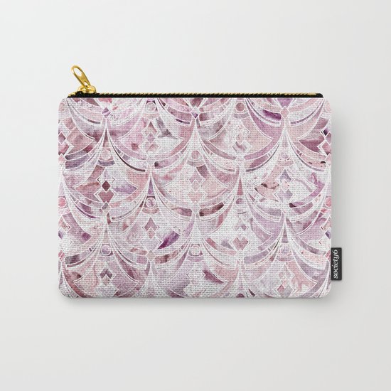 Berry Frosting Art Deco Pattern Carry-All Pouch