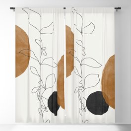 Abstract Plant Blackout Curtain