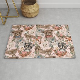 Forest animals Area & Throw Rug