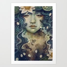 Naiad - Mermaid Art Print