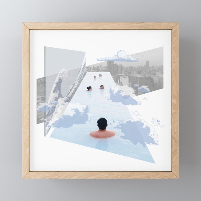 Tokyo Onsen Framed Mini Art Print