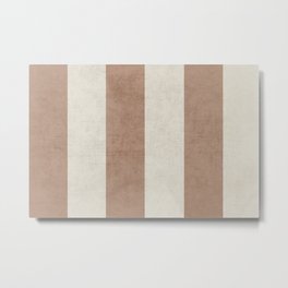 vintage natural stripes Metal Print | Pattern 