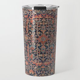 Antique Heriz Carpet Vintage Ornamental Persian Rug Travel Mug