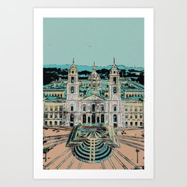 Mafra National Palace, Architectural Grandeur, Portugal Art Print