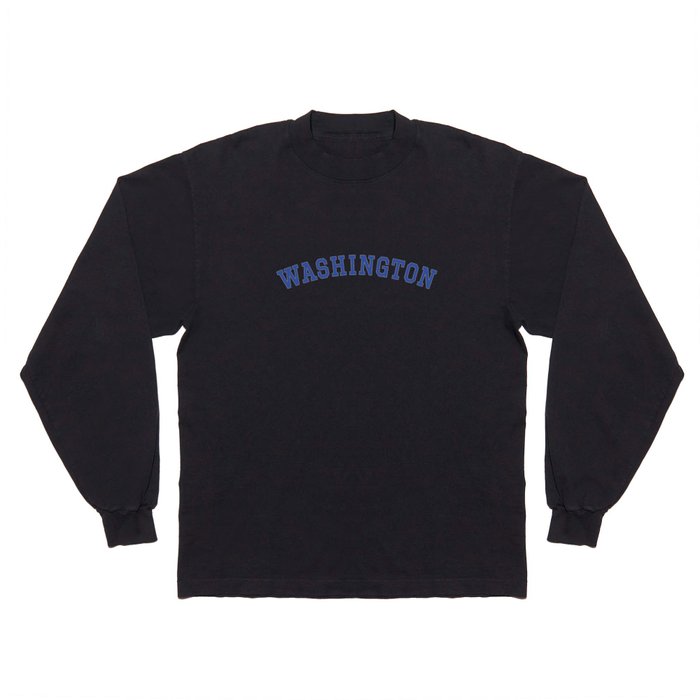 Washington - Blue Long Sleeve T Shirt