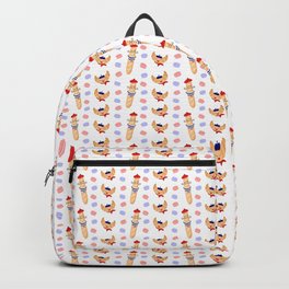 Madame Croissant and Monsieur Baguette Backpack