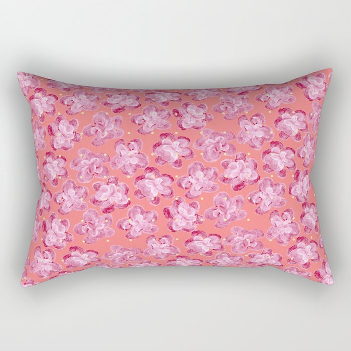 Wallflower - Rosette Rectangular Pillow