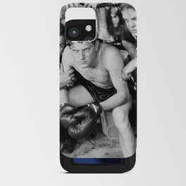 Boxer in corner with trainers iPhone Card Case