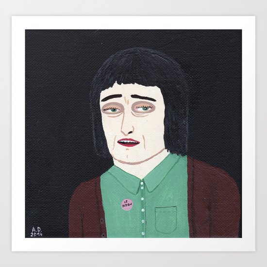 Girl A Art Print