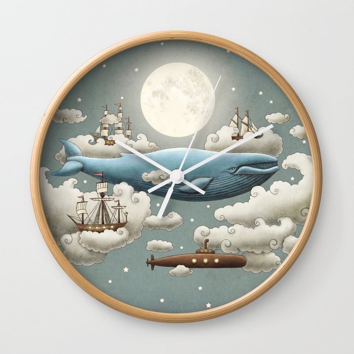 Ocean Meets Sky Wall Clock