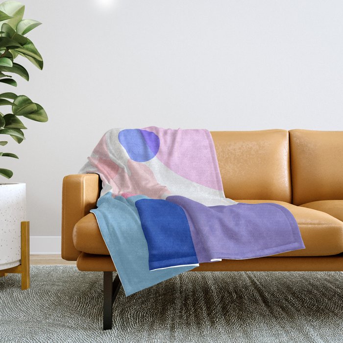 Colorful Shapes Throw Blanket