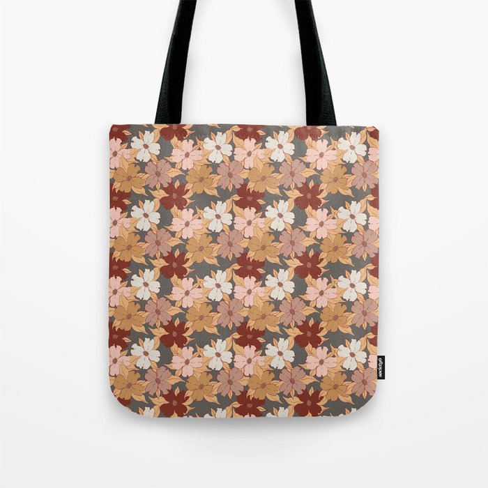 brown and pastels harvest florals dogwood symbolize rebirth and hope Tote Bag