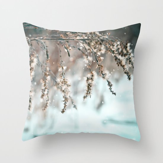 Delicate Balance Throw Pillow