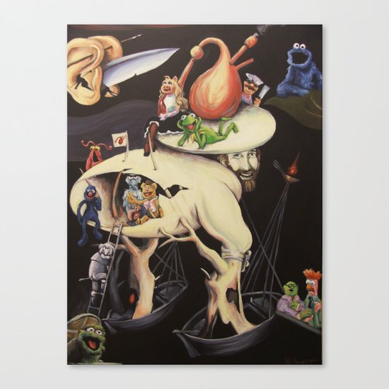 The Garden of Muppetly Delights Canvas Print