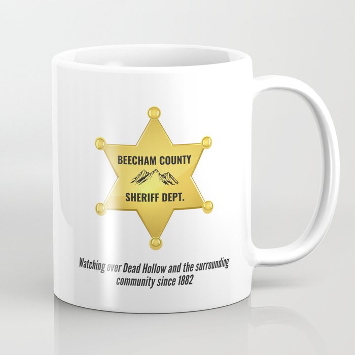 Beecham County Sheriff Coffee Mug | Graphic-design, Book-series, Mystery-series, Appalachian-series, Thriller-series, Dead-hollow, Psychic-thriller, Paranormal-thriller