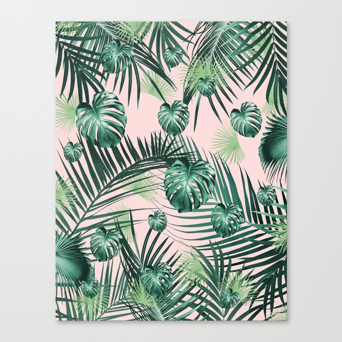 Tropical Jungle Leaves Garden #2 #tropical #decor #art #society6 Canvas Print