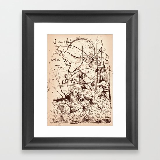 No God without the Devil Framed Art Print