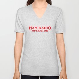 Strange Ham Radio Operator V Neck T Shirt