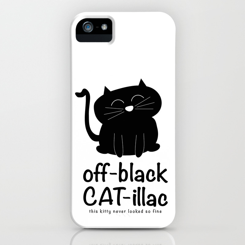 Off Black Cat Illac Iphone Case By 2hootsdesign Society6