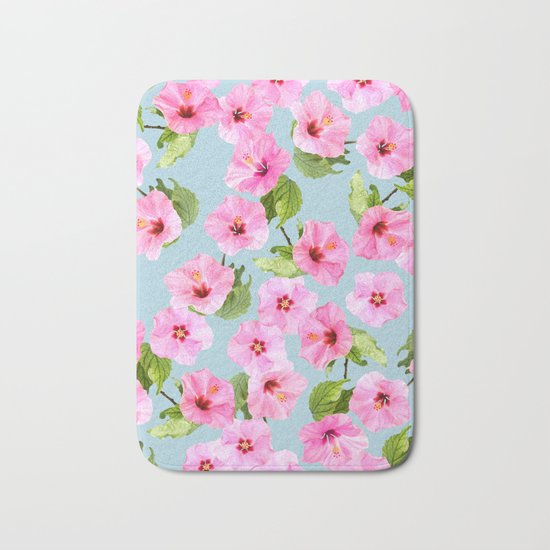 Ibiscus Dance Bath Mat