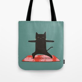 Yoga Cat 4 Tote Bag