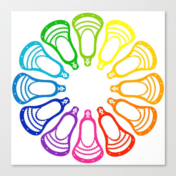 Lacrosse Spectrum Canvas Print