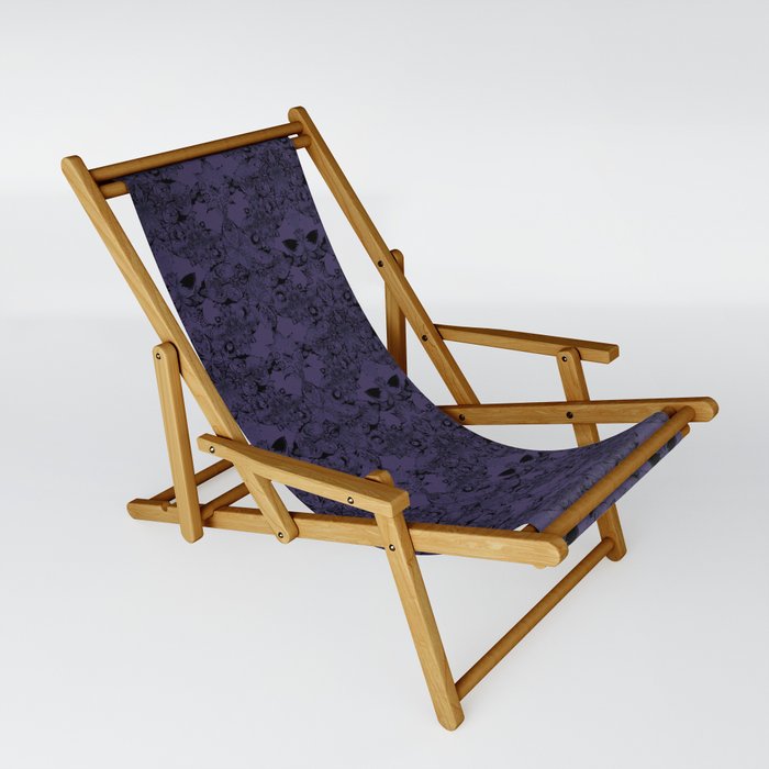 Boho purple butterfly  Sling Chair