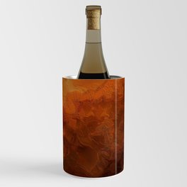 Amber Sunset Abstract Wine Chiller