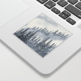 A Gray Forest Sticker